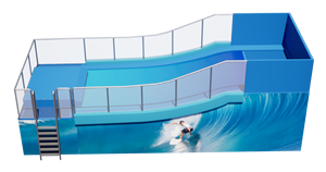 Équipement de parc aquatique Surf Mobile Simulator Sheet Wave Flowrider Surfriding Pool Machine l'ultime ensemble de piscines de surf à vendre - Product Image 5