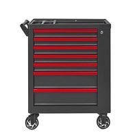 Chariot à outils robuste à 7 tiroirs avec roues, armoire de rangement roulante pour garage et atelier avec tiroirs verrouillables pour mécaniciens