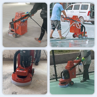 Machine à meuler le béton de 380 mm avec aspirateur intégré, moteur 4 kW, disque de meulage circulaire, polisseuse pour terrazzo