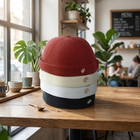 Gorra de Marinero Personalizada con Logotipo, Gorra Docker sin Visera, Gorra de Béisbol sin Borde, Venta al Por Mayor