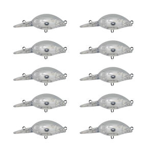 Señuelo de pesca flotante Fat Boy Rock Crankbait de 3g y 50mm, cuerpo de señuelo duro en blanco sin pintar para bricolaje de pesca - Product Image 2