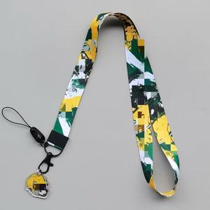 En gros : Lanière de cou pour téléphone portable, thème football américain, avec porte-clés sportif et boucle métallique, longue, pour le travail et les activités universitaires - Product Image 2