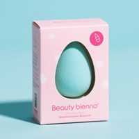 Emballage de luxe Boîte à oeufs de maquillage Boîte à oeufs de beauté avec séparateur Ensemble éponge mélangeur de maquillage Boîtes en papier