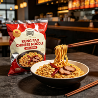 OEM 200g Kung Pao Flavor Ramen Noodles 3 Min Cook Instant Halal Bulk Pack for Africa Mideast