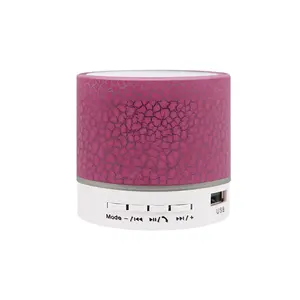Light Up Portable Fashion Speaker Mini Luminous Night Light Speaker Bluetooth Speaker With LED Light