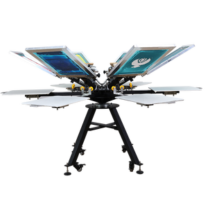 6-color Manual <strong>Screen</strong> <strong>Printing</strong> Machine with Turntable - Product Image 5