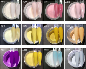 Colore chiaro 3 in 1 polvere per immersione acrilica migliore maglia cremosa campione offerta 408 colori in Stock Stick etichetta salone di qualità polvere acrilica - Product Image 5