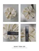 Chouchous en Gros Coréens en Tissu de Qualité Supérieure, Grands Chouchous en Soie Satinée, Nouveaux Élastiques à Cheveux de Printemps Couleur Unie