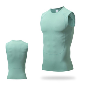 Đào tạo chặt chẽ người đàn ông của thể dục Tank Top Chạy cao đàn hồi tốc độ khô dưới nén Tank Top - Product Image 2