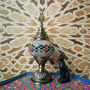 Lampada Mosaico Turca Fai-<span class=keywords><strong>da</strong></span>-Te, Lampada <span class=keywords><strong>da</strong></span> <span class=keywords><strong>Tavolo</strong></span> Vintage <span class=keywords><strong>in</strong></span> Metallo e <span class=keywords><strong>Vetro</strong></span>, Lampada <span class=keywords><strong>da</strong></span> Scrivania di Lusso Fatta a Mano per Decorazione Camera <span class=keywords><strong>da</strong></span> Letto e Soggiorno - Product Image 2