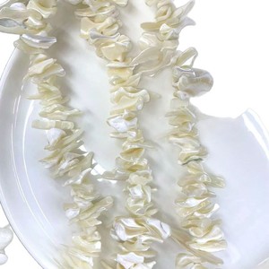 Perlas <span class=keywords><strong>de</strong></span> Concha <span class=keywords><strong>de</strong></span> Nácar Natural al por Mayor, Chips Irregulares, Perlas Sueltas para Hacer Pulseras, Collares y Joyería - Product Image 5
