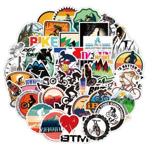 50 Uds <span class=keywords><strong>bicicleta</strong></span> de <span class=keywords><strong>montaña</strong></span> <span class=keywords><strong>bicicleta</strong></span> Cool pegatina para niño casco monopatín equipaje portátil moda marca Logo <span class=keywords><strong>pegatinas</strong></span> - Product Image 3