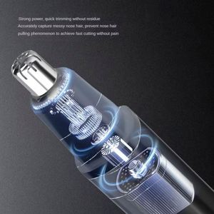 Tondeuse à sourcils électrique professionnelle alimentée par USB pour hommes femmes rasoir d'épilation indolore avec tondeuse à oreilles et nez - Product Image 4