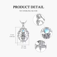 Collier Hécate en argent sterling 925, bijoux de déesse païenne pour femmes