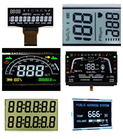 Modul Layar LCD COB Latar Belakang Biru dengan Teks Putih untuk Mesin Industri & Barang Konsumen Elektronik Segmen HTN Layar LCD