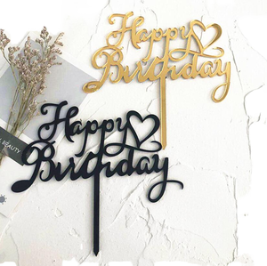 ที่ตัดเค้กพลาสติกทำจากอะคริลิครูปเค้กสุขสันต์วันเกิดเครื่องมือทำฟองดองสำหรับแม่พิมพ์อบเค้กและตกแต่งเค้ก - Product Image 1