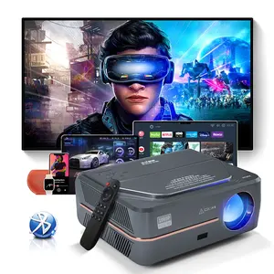 무선 모바일 스마트 USB 비디오 와이파이 Proyector 6500 루멘 내장 스피커 Fhd 1080P 디지털 홈 시어터 영화 프로젝터