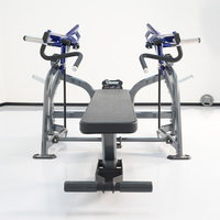 ROSEN Équipement de fitness commercial robuste pour salle de sport, banc de musculation horizontal isolaire à charge par plaques pour l'entraînement de la force pectorale