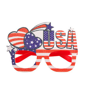 Kacamata bendera Amerika 4th baru masker kacamata Pesta patriotik USA masker keren untuk properti pesta Hari Kemerdekaan - Product Image 2