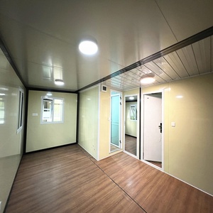 Vente en gros <span class=keywords><strong>de</strong></span> 40 pieds <span class=keywords><strong>de</strong></span> maison à bas <span class=keywords><strong>prix</strong></span> minuscule villa préfabriquée en acier pliable appartement boutique bureau hôtels parcs écoles conteneur extensible - Product Image 4