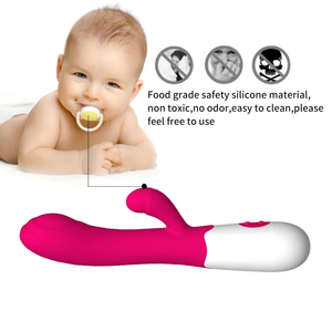 Vibradores de mano empujando conejo consolador 10 <span class=keywords><strong>vibrador</strong></span> clítoris punto G estimulador masturbación conejo Vibradores para mujeres - Product Image 2