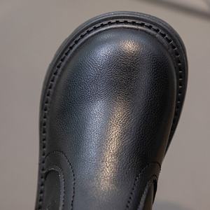 2025 नए फैशन एकल बूट जिपर बंद रबर इनसोल फॉल/शीतकालीन ब्रिटिश शैली मार्टिन लड़कों लड़कों के जूते - Product Image 3