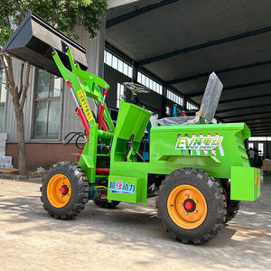 Minicargadora de Ruedas de Entrega Rápida y Calidad Prémium, Cargadora Eléctrica Frontal de 1 Tonelada y 0.8 Toneladas con Cucharón, Pala 4x4 - Product Image 6