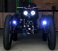 Quadricycle électrique tout-terrain ultime à 4 roues motrices |   Tricycle tout-terrain robuste à pneus larges |   Vélo électrique à quatre roues motrices TrikExplor