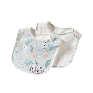 Baberos Impermeables Atibei para Bebé, de Algodón Puro, con Cierre de Botón, Ecológicos, Desechables, Finos para Verano, para Niños y Niñas - Product Image 1