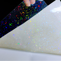 Film de plastification holographique à froid en PVC format A4, autocollant transparent en vinyle, feuilles de film de recouvrement, matériaux DIY pour autocollants