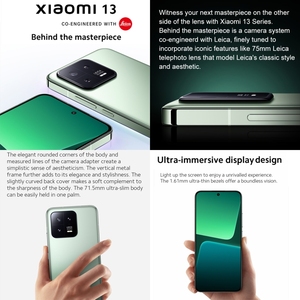 Téléphone <span class=keywords><strong>Xiaomi</strong></span> 13 d'origine mondiale avec caméra 50MP 8 Go + 256 Go Version globale avec Google Play - Product Image 2