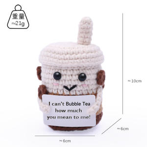 ตุ๊กตาเค้กวันเกิดถักโครเชต์ทำมือแบบใหม่  รักษ์โลก  ทันสมัย  ให้พลังบวก  พร้อมการ์ดอวยพร  สำหรับคริสต์มาส - Product Image 5