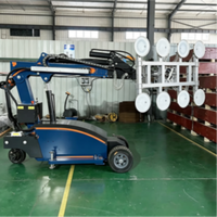Robot intelligent autopropulsé pour la manipulation du verre avec ventouse à dégagement rapide pour la construction