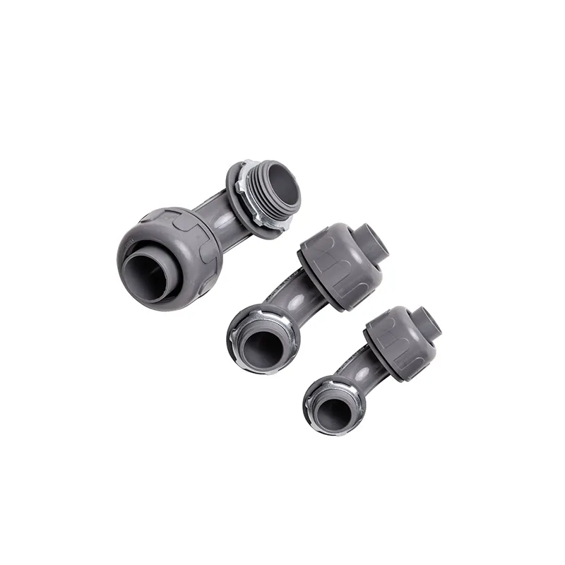 Leidingsconnector 3/4 In. Liquid Tight Connector 90 Deg Pvc Elektrische Buis Fittingen Vermeld Pvc Buis Fitting 3/4npt