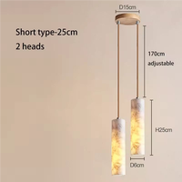PLUS GRANDE Lumière De Luxe Cylindre Marbre Couloir Chambre Décoration Moderne Salon Lustre Chambre Décoration Pendentif Lumière