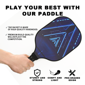 Pagaie de pickleball thermoformée en fibre de carbone T700 de haute qualité avec coussin confortable Graphite - Product Image 6