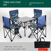 Ensemble table et chaises pliantes personnalisables en forme d'omelette pour pique-nique, camping, voyage en voiture, portable, à monter sur voiture, pour l'extérieur