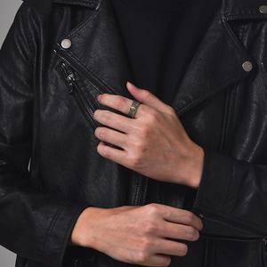 欧美荷鲁斯之眼泰式玻璃电镀戒指男士时尚原创设计小众复古活口戒指 - Product Image 3