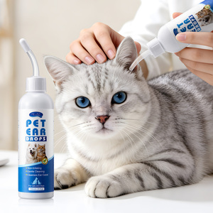 Gotas para Eliminar Ácaros del Oído de Mascotas MELAO, <span class=keywords><strong>Limpiador</strong></span> de Oídos con Logotipo Personalizado, Elimina el Olor, Reduce la Grasa del Oído para Perros y <span class=keywords><strong>Gatos</strong></span> - Product Image 1