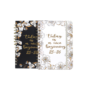 2025 Cahier à couverture rigide A5 avec plan transfrontalier cette <span class=keywords><strong>semaine</strong></span> Coil Sub-Calendar Customization Leather Cover - Product Image 5