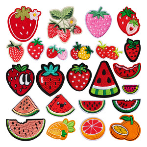 Patchs brodés Danyao Fruit à thermocoller, forme irrégulière, pour sacs et vêtements - Product Image 1