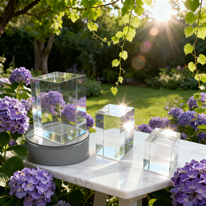 ผู้ผลิตคริสตัลทรงลูกบาศก์ K9 คริสตัลเปล่าสำหรับสลัก  ตัวหนีบกระดาษคริสตัลทรงลูกบาศก์สำหรับงานฝีมือและของที่ระลึก - Product Image 5