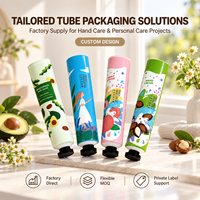 Tube de crème pour les mains en aluminium-plastique, formule spéciale, pack assorti, emballage cosmétique pour soins de la peau