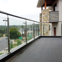 Balustrade de balcon en verre balustrade d'escalier piscine matériel de clôture accessoires en acier inoxydable support de bras araignée