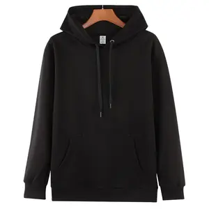 320gsm biểu tượng tùy chỉnh màn hình in trống Hoodies 320gsm unisex Đồng bằng thời trang dạo phố thả vai của nam giới Hoodies