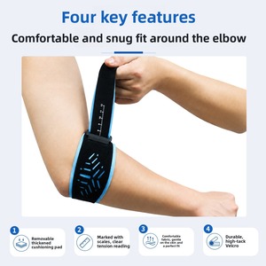 Attelle de coude RS pour tennis et golf avec coussinet en gel pour hommes et femmes - Soulagement de la <span class=keywords><strong>tendinite</strong></span>, protection complète, s'adapte au bras de 71'' à 11'' - Product Image 3