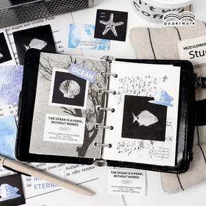 PaperMore Free Poem Series Papier synthétique Autocollant auto-adhésif Packs InS-style Retro Planner Bricolage Matériel Autocollants - Product Image 2