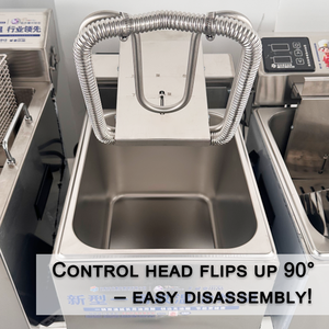 業務用12L電気フライヤー、レストラン用、卓上ステンレス製フライヤー、温度調節機能付き - Product Image 3