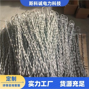 Cinta de puesta a tierra de cable óptico de alambre pre-trenzado para líneas de transmisión de subestaciones - Product Image 3