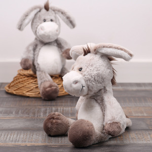 Sáng Tạo Tùy Chỉnh 25Cm Mềm Donkey Đồ Chơi Sang Trọng Sống Động Như Thật Dễ Thương Động Vật Đồ Chơi Nhồi Bông Với PP Bông Điền Có Sẵn Màu Xám/Nâu Cho Trẻ Em - Product Image 6